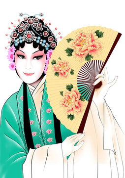 新款花旦圖色彩控制