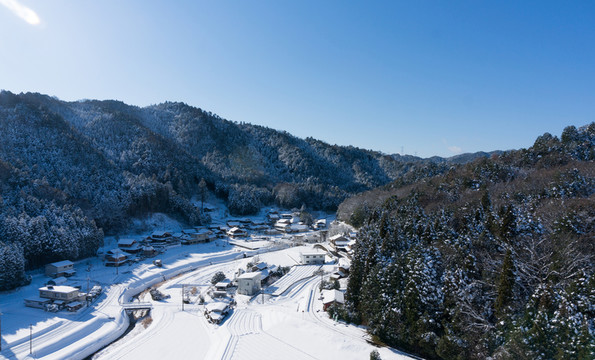 外國雪景鳥瞰 日本風光