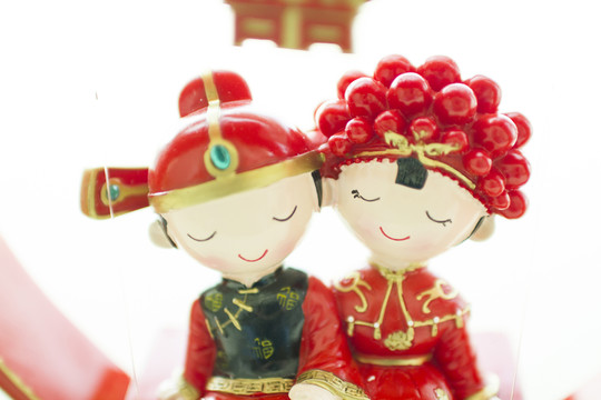 中式小夫妻玩偶