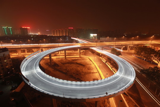 京廣快速路金水路立交夜景