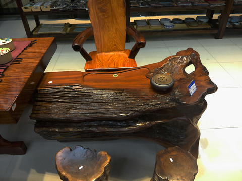 個(gè)性茶桌茶椅工藝品