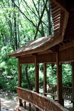 木制長廊建筑