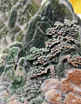 精美浮雕石材藝術(shù)畫(huà)玉石工藝雕刻