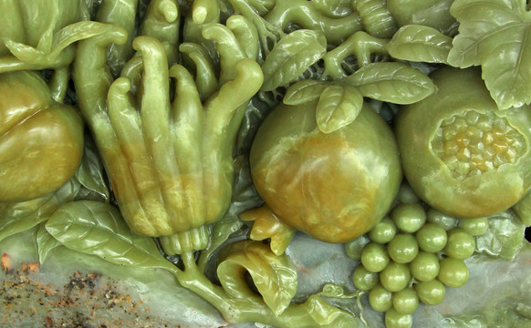 精美浮雕玉石工藝雕刻石材藝術(shù)畫
