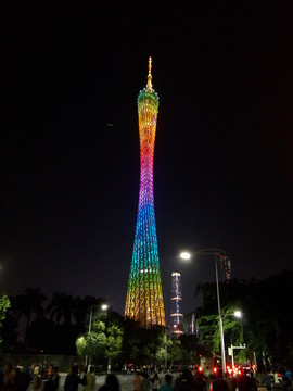 廣州塔 廣州夜景