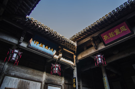 古建筑 宏村老街