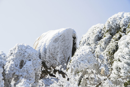 天柱山雪景