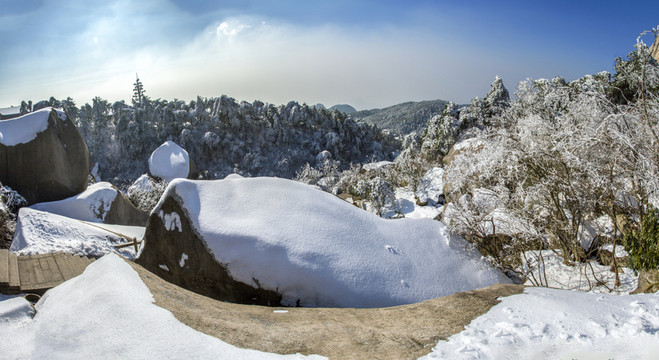 天柱山雪景