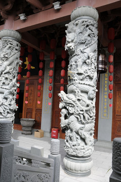 廈門進明寺 石雕龍