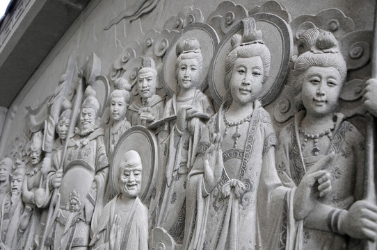 廈門(mén)進(jìn)明寺 石雕佛像