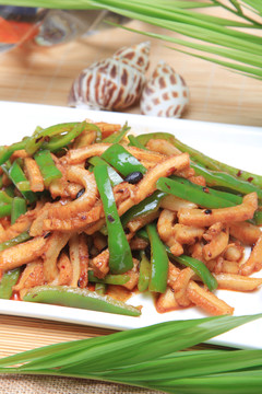 青椒炒牛肚