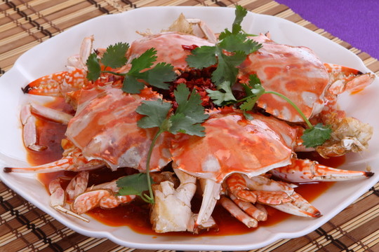 炒花蟹