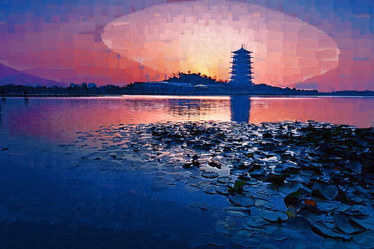 風(fēng)景畫 油畫