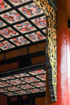 中國古建筑敘永春秋祠木雕