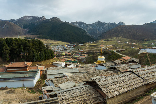 鳥瞰郎木寺高原風光