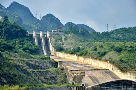 天生橋水電站泄洪道