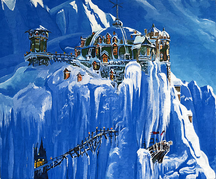 冰雪城堡裝飾畫(huà)