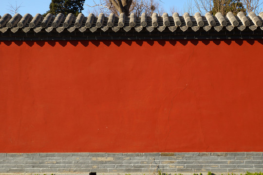 古建紅墻