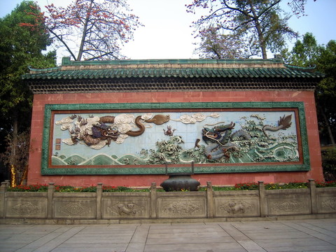 佛山祖廟的雙龍壁