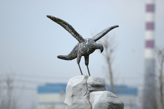 水鳥雕塑