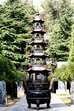 河南登封古廟 香爐