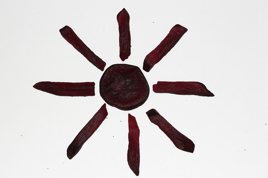 紫薯干創(chuàng)意圖 太陽