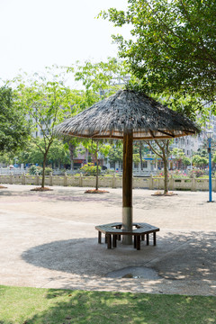 公園 草棚 涼亭