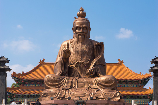 老子銅像