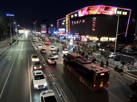城市 街道 夜景