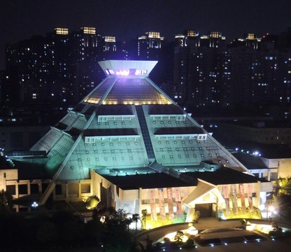 河南博物院 建筑 夜景
