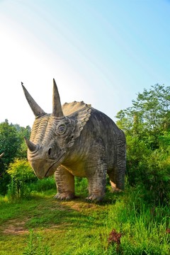 恐龍雕塑 四川旅游