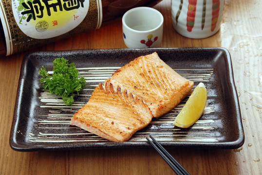 鐵板三文魚