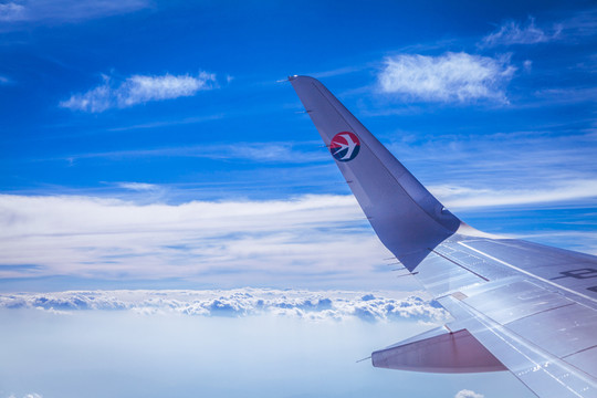 空中的飛機(jī)