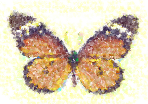 蝴蝶 印花 高清圖