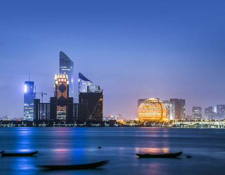 杭州錢江新城夜景