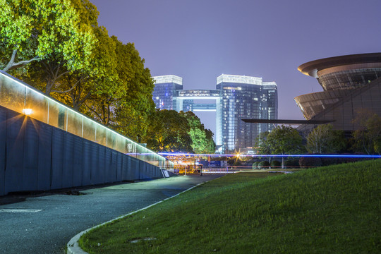 杭州錢江新城夜景
