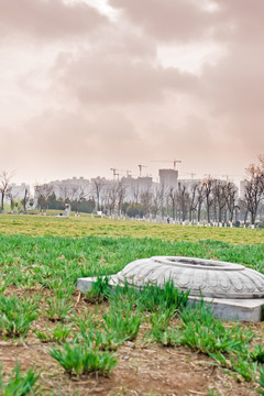 大明宮遺跡石柱礎(chǔ)
