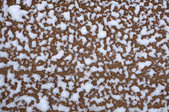 山路雪地紋絡