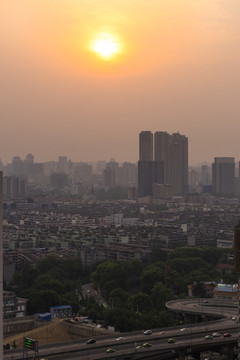 夕陽西下