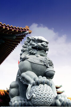 雕塑 石雕 獅子