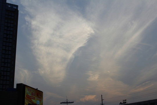 炫彩天空 建筑剪影