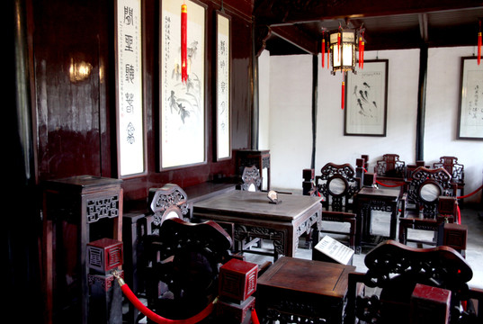 退思園室內(nèi)陳設(shè)