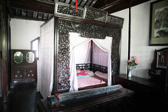 蘇州同里古鎮(zhèn)退思園室內(nèi)陳設(shè)