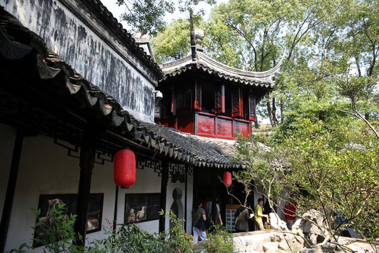 蘇州同里古鎮(zhèn)退思園攬勝閣