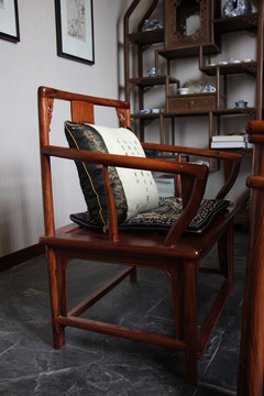 茶室 红木椅子