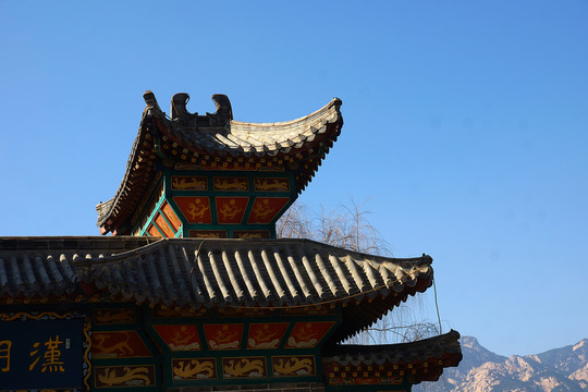 古建筑漢明堂角樓