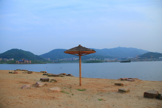 長沙西湖公園沙灘游樂場像海南