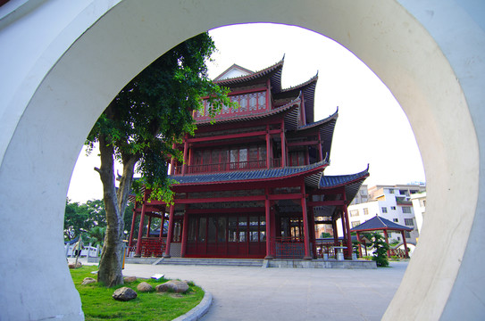 園林景觀 月亮門(mén) 圓門(mén)