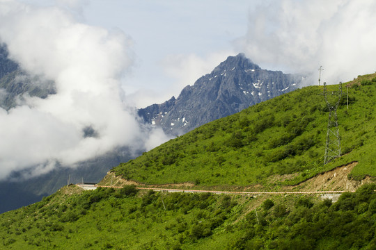 四川涼山馬邊大風(fēng)頂風(fēng)景