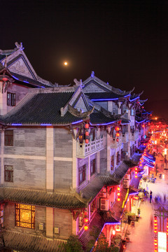 瀘州敘永魚(yú)鳧古街夜景